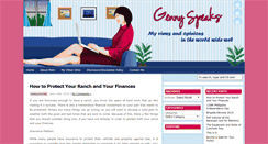 Desktop Screenshot of gennyspeaks.com